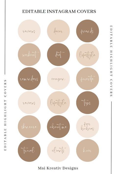 Instagram Highlight Cover Crafts Beige Highlight Covers Instagram, Beige Highlights Instagram, Diy Highlighter, Diy Highlights, Beige Highlights, Instagram Diy, Brown Highlights, Aesthetic Coffee, Creative Instagram Stories