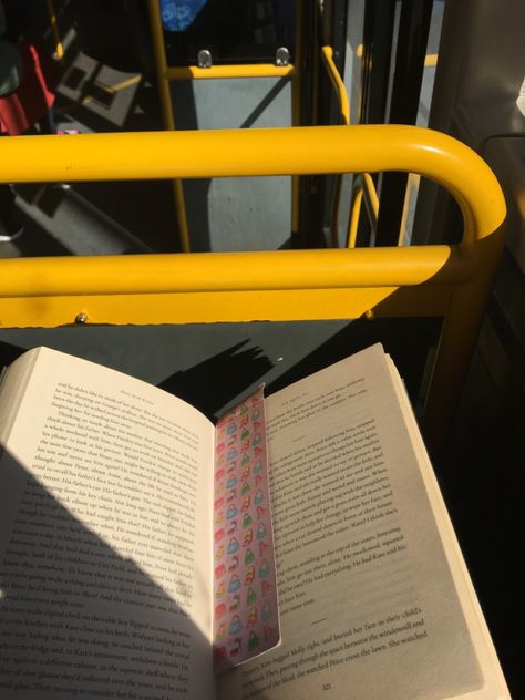 reading on the bus Reading On The Bus, Taking The Bus Aesthetic, Bus Aethstetic, Manifesting School, Reading Buses, Dream Studies, Dream University, 2024 Moodboard, Tiktok Account