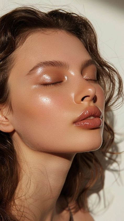 Beauty and Makeup: #beauty, #makeup, #skincare, #haircare Glowy Peachy Makeup, Dew Makeup Look, Summer 2024 Make Up Trends, Shine Makeup Look, Glossy Skin Makeup, 2024 Wedding Makeup Trends, Glossy Makeup Look Dewy Skin, Summer 2024 Makeup Trends, Makeup Summer 2024