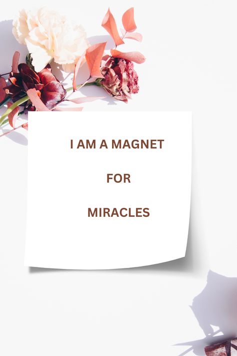 I allow Mircales into my Life, I am a Magnet for Miracles. Daily affirmation. #miraclemindset #selflovequote #Miraclesquote I Am A Magnet, Grounding Techniques, Daily Affirmation, Aesthetic Pastel, We Are Love, Aesthetic Pastel Wallpaper, Pastel Wallpaper, Self Love Quotes, Life I