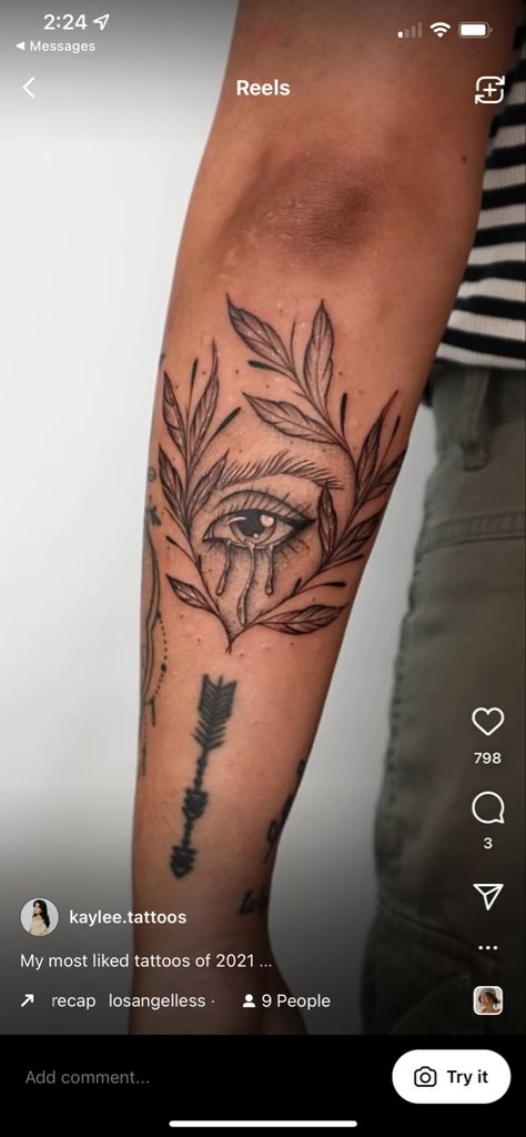 Crying Tatoos Ideas, Eye Floral Tattoo, Lovers Eye Tattoo, Crying Eye Tat, Eye Flower Tattoo, L Tattoos, 23 Tattoo, Egyptian Eye Tattoos, Mail Inspo