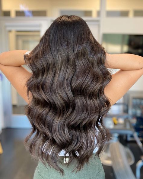 Brown Babylights On Dark Hair, Babylights On Brown Hair, Babylights On Dark Hair, Brown Babylights, Hair Lightener, How To Lighten Hair, Color Inspo, Hair Inspo Color, Dark Brown Hair