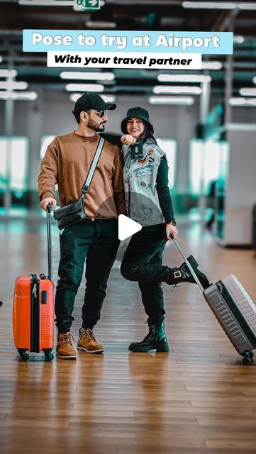 𝐌 𝐀 𝐍 𝐈 𝐒 𝐇 𝐀 (𝐌𝐢𝐧𝐢) on Instagram: "Tag your Travel Partner ⬇️ & save this reel for your next travel ✈️ • • • Airport pose, photography, photo ideas, Couple poses, bff poses , travel photo  • • • #minishalove #airportphotography #airport #couplephotography #bffphotoshoot #travelpartner #photoideas #posemaker #reels #reelsvideos #explore #explorepage" Airport Couple Photos, Travel Photography Ideas Instagram, Airport Photography Ideas, Couple Travel Photos Airport, Airport Reels Ideas, Airport Couple Pictures, Couple Airport Pictures, Airport Photo Ideas Instagram, Airport Photos Ideas