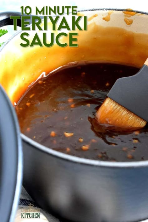 Easy Teriyaki Sauce Recipe, Vegetarian Mushroom Gravy, Best Sauce Recipe, Teriyaki Sauce Recipe, Ginger Beef, Freezable Meals, Homemade Sauce Recipes, Asian Sauce, Easy Meal Ideas