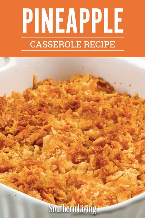 Southern Living Pineapple Casserole, Cheesy Pineapple Casserole, Pineapple Casserole Recipe, Southern Sides, Christmas Menus, Pineapple Casserole, Easy Casserole Dishes, Pineapple Recipes, Easter Food