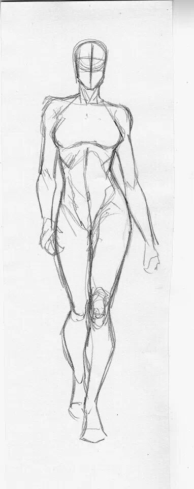 Female figure Posture Drawing Pose Reference, Drawing Human Body Sketches, Human Body Anatomy Sketch, Tall Woman Drawing Reference, Human Anatomy Art Female, Womans Anatomy Drawing, Woman Standing Drawing Reference, Lean Female Reference, Woman Anatomy Drawing Sketches