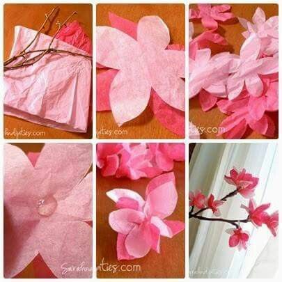 Cherry Blossom Party, Cherry Blossom Decor, Cherry Blossom Theme, Japanese Party, Asian Party, Japanese Birthday, Chinese New Year Crafts, Diy Flores, How To Make Paper Flowers