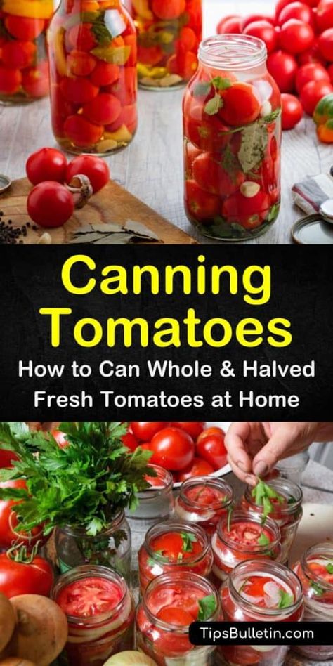 Canning Whole Tomatoes Recipes, Can Tomatoes Without A Canner, Canning Stewed Tomatoes, Tomato Beef Stew, Canned Tomato Recipes, Homestead Canning, Canning Veggies, Summer Canning, Canning Cherry Tomatoes