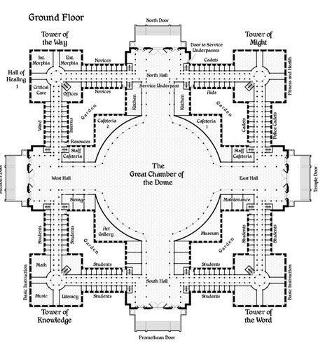 http://www.kacurtis.com/Map_Samples/Floorplan/Hall-of-Art-Floor_1.gif Minecraft Palace Blueprints, Castle Blueprints, Minecraft Palace, Mansion Minecraft, Minecraft Castle Blueprints, Minecraft Castle Designs, Castle Layout, Castle Floor Plan, Vampire Castle