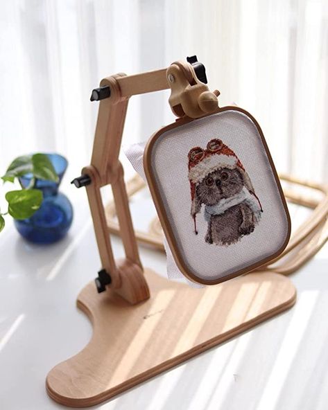 Diy Embroidery Hoop Stand, Plastic Embroidery, Embroidery Table, Cross Stitch Hoop, Table Stand, Wood Model, Fine Sand, Finishing Materials, You Loose