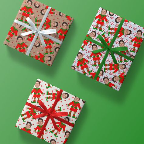 Elves Christmas, Holiday Wrapping, Holiday Wrapping Paper, Customized Photo Gifts, Santa's Elves, Wrapping Paper Christmas, Funny Christmas Gifts, Brown Kraft Paper, Christmas Party Supplies