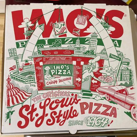 Imo's 60th Anniversary Pizza Box, 2024 Imos Pizza, Pizza Boxes, Pizza Box, Leg Tattoo, 60th Anniversary, Leg Tattoos, Cardinals, Design Inspo, Engagement Party