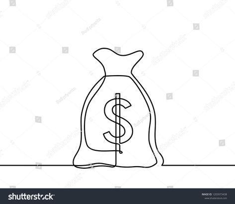 Dollar Sign Drawing, Sign Drawing, Ad Drawing, One Line Drawing, Dollar Sign, Continuous Line, Wire Art, Business Flyer, Card Templates