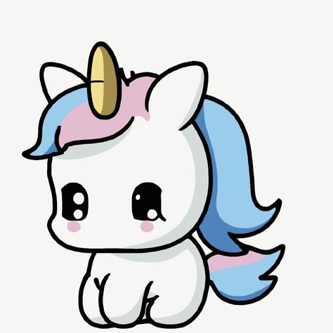 Unicorn Sketch, Cute Drawing Images, Unicorn Cartoon, Unicorn Drawing, Kawaii Unicorn, Unicorn Illustration, Cartoon Unicorn, Easy Drawings For Kids, Drawing Style