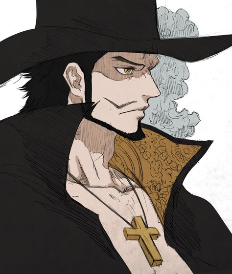 (9) X Mihawk One Piece, Dracule Mihawk, Sir Crocodile, John Ward, One Piece Drawing, One Piece Images, One Piece Comic, One Piece Pictures, One Piece Fanart