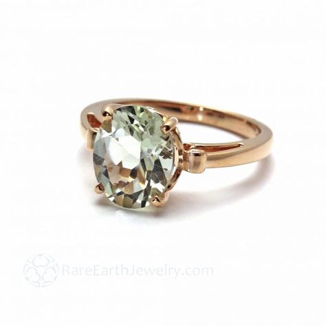 Green Amethyst Jewelry, Gold Diamond Wedding Rings, Gemstone Engagement Ring, Leaf Engagement Ring, Green Amethyst Ring, Engagement Rings Affordable, Solitaire Setting, London Blue Topaz Ring, Gemstone Engagement