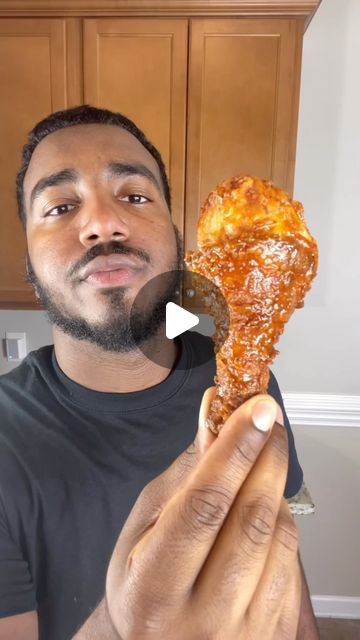 1M views · 138K likes | Renzo on Instagram: "THE crispiest fried chicken ever! 🍗 

I promise I was shocked myself when I made this video & heard that crunch 😂 Quick throwback to one of my favorite videos of all time!

Full ingredient list/Recipe: 

1 lb chicken legs 
2 cups buttermilk
1/2 cup hot sauce 
1 packet sazon 
1 1/2 cups flour 
2 tsp Italian seasoning
2 tsp garlic powder
2 tsp black pepper
2 tsp onion powder
2 tsp chili powder
1 tsp salt (optional) 

For hot honey: 
2 parts honey to 1 part hot sauce 

Preheat your frying oil to 375 F 

Let your chicken marinate for 30 min-24 hours (the longer the better!) 

Thoroughly season the flour, shake the excess buttermilk off of the chicken and bread the chicken. 

Fry for 7-10 minutes until golden brown and fully cooked. 

Dip/brush/pou Fried Chicken Legs Recipe, Chicken Marinate, Crispy Honey Chicken, Honey Fried Chicken, Fried Chicken Legs, Chicken Fry, Chicken Leg Recipes, Chicken Recipes Video, Pan Fried Chicken