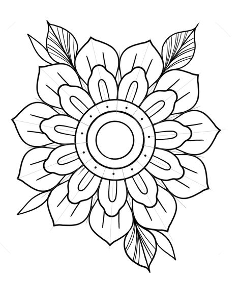 Traditional Mandala Flower, Mandala Flower Tattoo, Traditional Mandala Tattoo, Traditional Mandala, Tattoos Masculinas, Floral Mandala Tattoo, Mandala Tattoo Sleeve, Mandala Flower Tattoos, Flower Stencils