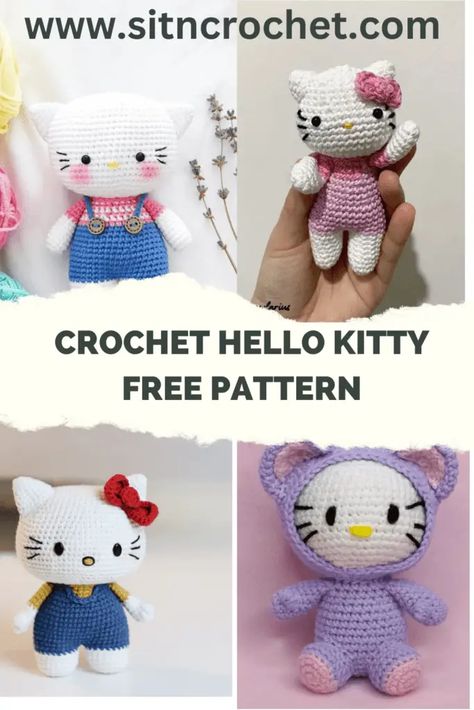 9 Hello Kitty Crochet Pattern Pocket Cat Crochet Pattern, Crocheted Hello Kitty, Hello Kitty Pattern Crochet, Hello Kitty Free Crochet Pattern, Free Hello Kitty Crochet Patterns, Crochet Hello Kitty Free Pattern, Hello Kitty Amigurumi Free Pattern, Hello Kitty Crochet Pattern Free, Hello Kitty Crochet Pattern