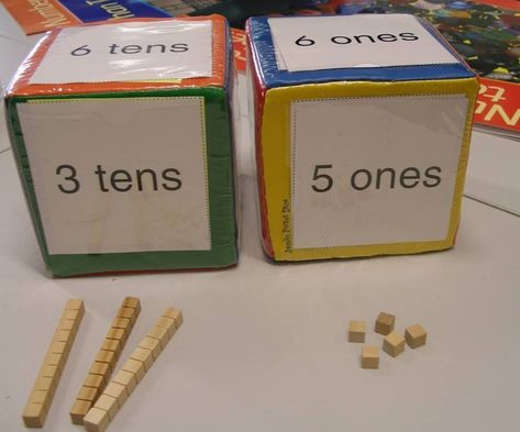 Math Place Value, Math School, Tens And Ones, Second Grade Math, Math Workshop, Mental Math, Homeschool Math, Math Numbers, Place Value