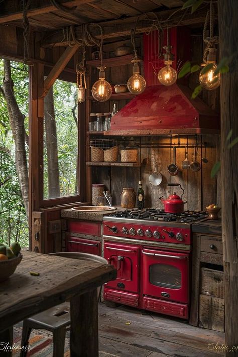 Off Grid Life Off The Grid Aesthetic, Off Grid Aesthetic, Off Grid Kitchen, Lost Kitchen, Kitchen Aesthetic, Nice Ideas, Earth Homes, Beautiful Spaces, Practical Magic