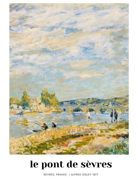 Alfred Sisley, National Gallery London, Impressionist Artists, Impressionist Landscape, Vintage Poster Art, National Gallery, Picture Library, French Art, The Bridge