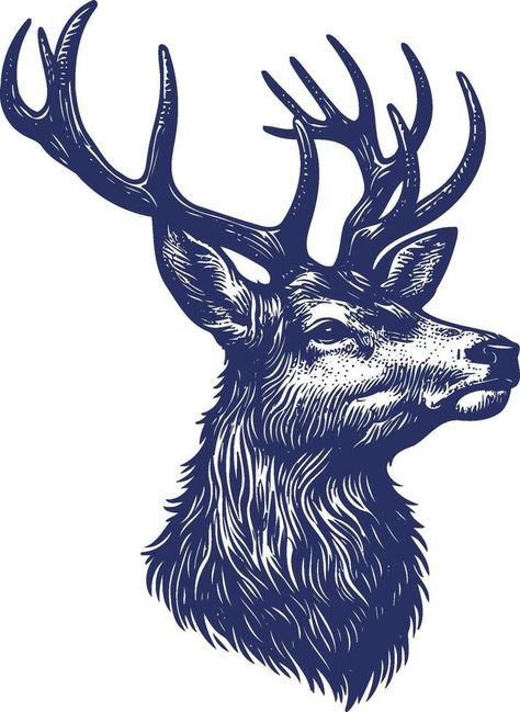 deer head illustration - AI-generated Deer Head Tattoo, Head Illustration, Deer Graphic, Deer Drawing, Deer Illustration, Print Design Art, Stag Head, Dark Phone Wallpapers, Tree Saw