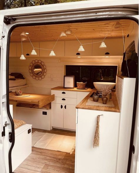 Bus Life Interior, Converted Van, Converted Vans, Bus Conversions, Tiny House Camper, Kombi Home, Caravan Renovation, Van Conversion Interior, Diy Camper Remodel