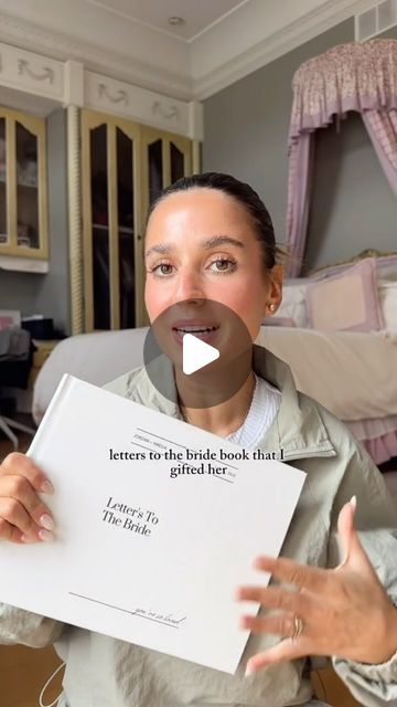 Chiara | fashion + lifestyle on Instagram: "Tutorial on how to make your own Letters To The Bride book on Canva✨👰🏻‍♀️🤍🤵🏻‍♂️  ~ vvvvv on brand for me to have made a typo on the cover of the book 🙃  Gift was IB @rebeccca.lara 🤍  #letterstothebride #bridegift #bridegift #bridegiftideas #bridalgiftideas #canvabook #bridegoals #weddingday #weddingtiktok #weddinggetready #weddinggettingready #weddingtiktok #weddingphotos #Weddingday #weddingcerrmony #Summerwedding #allblackwedding #neutralwedding #weddingtok #destinationwedding #blacktie #weddingvlog #weddingupdate #weddingplanning #weddingdecor #2023bride #bride2023 #2023wedding #wedding2023 #canva #canvabook #canvatemplate" Letter Book For Bride, Book For Bride From Bridesmaids, Photo Album For Bride From Bridesmaids, Book Of Letters For Bride, Bridesmaid Book For Bride, Bachelorette Book For Bride, Bridesmaids Scrapbook For Bride, Bride Letters From Bridesmaids, Letter Scrapbook For Bride