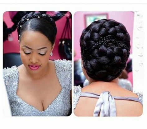 Natural Hair Wedding, Braided Hairstyles Ideas, Black Hair Updo Hairstyles, Black Wedding Hairstyles, Natural Hair Bun Styles, Natural Hair Bride, Beautiful Bridal Hair, Natural Hair Stylists, Bridal Hair Buns