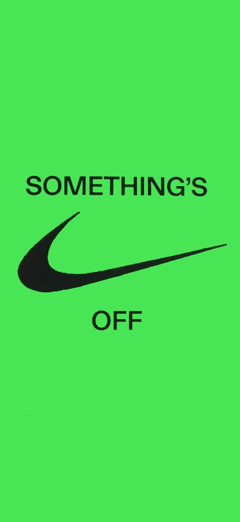 Fondo de pantalla de el libro de off white con Nike (verde)  somethings off Nike X Off White Wallpaper, Nike Off White Wallpaper, Virgil Abloh Wallpaper, Off White Poster, Off White Wallpaper, Wallpaper Nike, Hood Wallpapers, Off White Wallpapers, White Wallpapers