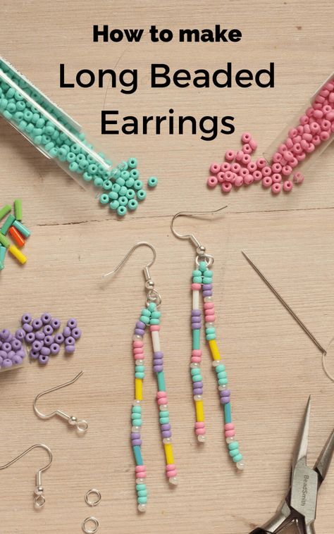 How to make Long Beaded Earrings