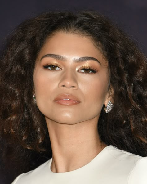 Zendaya attending the Dune Part Two Premiere in New York City, February 25, 2024 Zendaya Makeup Looks Natural, Zendaya Makeup Tutorial, Zendaya Glam, Zendaya Brows, Zendaya Eye Makeup, Dune Makeup, Zendaya Makeup Looks, Zendaya 2024, Zendaya Makeup