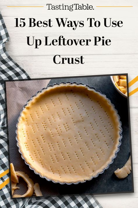 Leftover Pie Crust, Pie Crust Pizza, Bread Twists, Leftover Pie, Pie Crust Dough, Baked Pie Crust, Cooking Pizza, Pie Crust Recipes, So Satisfying