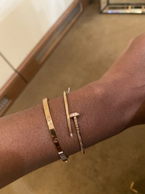 (2) New JUC diamonds slim/small, pics and experiences! | PurseForum Cartier Small Love Bracelet Stack, Cartier Small Love Bracelet, Cartier Bracelets, Nail Diamond, Bottle Of Champagne, Cartier Bracelet, Luxe Jewelry, Small Bracelets, Bangles Jewelry Designs