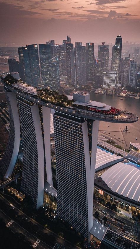 bestviews.hotels on Instagram: Flying Ship.. Video- @trystane Song- Sunset Lover - Petit Biscuit 📍Marina Bay Sands, Singapore #travel #wanderlust #hotel #resort… Singapore Tour, Sands Singapore, Singapore Travel, Dream Travel Destinations, Come Here, Travel Inspo, The Republic, Asia Travel, Amazing Architecture