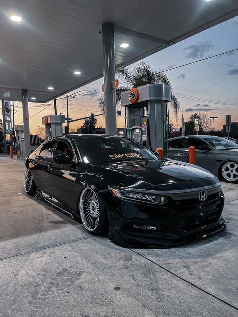 2016 Honda Accord Modified, Slammed Honda Accord, Honda Black, All Black Honda Accord, Blacked Out Honda Civic, Black Honda Civic Sport, Black Honda Accord Aesthetic, Black Sedan, Modded Honda Accord