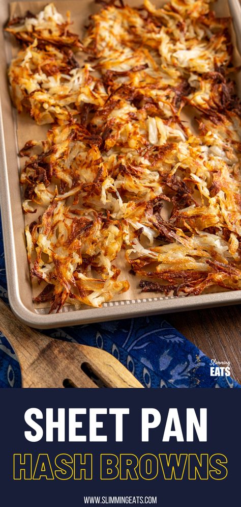 Healthy Hashbrowns, Potatoes Hashbrowns, Syn Free Breakfast, Baked Hashbrowns, Crispy Hashbrowns, Breakfast Hashbrowns, Whole 30 Breakfast, Hashbrown Recipes, Sausage Potatoes