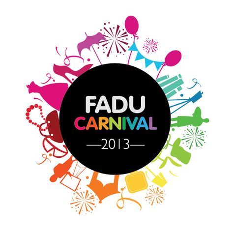 FADU Carnival 2013 event logo design Carnival Logo Ideas, Fest Logos Design, Carnival Logo Design, Music Event Logo, Event Organizer Logo, Event Planning Poster, Carnival Logo, Logo Design Event, College Magazine