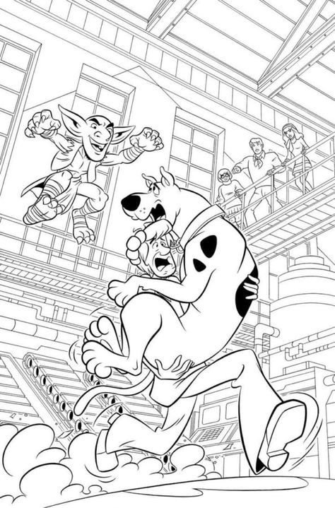 Scooby Doo And Shaggy, Scooby Doo Coloring Pages, Tumblr Coloring Pages, Shaggy And Scooby, Scrappy Doo, Leather Tooling Patterns, Tooling Patterns, Adult Coloring Designs, Hello Kitty Coloring