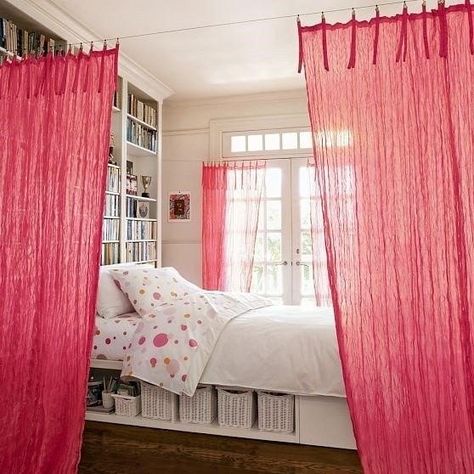 Are you looking for an inexpensive and attractive way to divide up a room in your home? Click here for some great room divider inspiration to get you started! Ways To Separate A Room, How To Divide A Room, Kids Room Divider, Modern Room Divider, Wooden Room Dividers, Diy Room Divider, Room Divider Doors, Room Divider Curtain, Kids Bedrooms