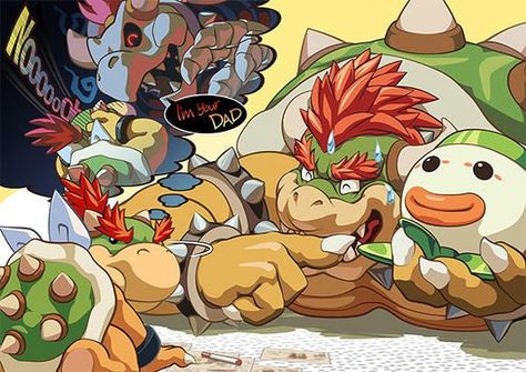 Bowser Comic, Human Bowser Fanart, Bowser And Bowser Jr, Bowser Art, Bowser Fanart, Bowser X Luigi, King Bowser, Bowser Jr, Nintendo Mario Bros