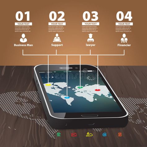 Phone Infographic Design, Mobile App Ads, Phone Infographic, World Map Illustration, Case Board, Mobile Phone Logo, Infographic Ideas, Mobile Phone Design, Media Infographic