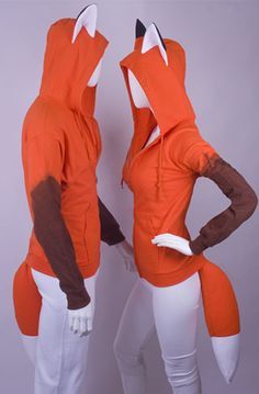 Pair Halloween Costumes, Fox Costume, Fox Hoodie, Diy Kostüm, Animal Costumes, Cute Fox, Kawaii Clothes, Cosplay Outfits, Diy Costumes