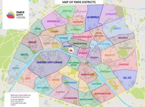 Downloadable map of Paris neighborhoods - PARISCityVISION Paris Neighborhoods, Map Of Paris, European Summer Aesthetic, Metro Paris, Ohio Map, Plan Paris, Campus Map, Latin Quarter, Paris Travel Guide