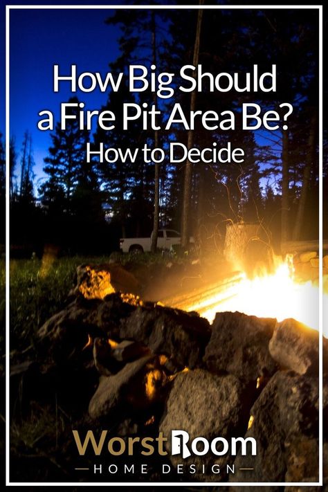 How Big Should a Fire Pit Area Be? How to Decide Make A Fire Pit, Outdoor Fire Pit Area, Patio Inspiration, Answer The Question, Out Of Place, Fire Pit Area, Fire Pit Patio, Firepit, Porch Patio