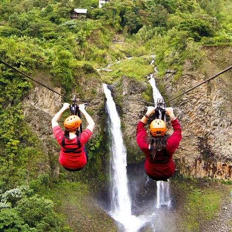 Extreme sports in Baños, Ecuador Snowboard Girl, Extreme Adventure, Base Jumping, Sports Aesthetic, Adventure Sports, Bicycle Design, Planning A Trip, Cycling Women, Extreme Sports