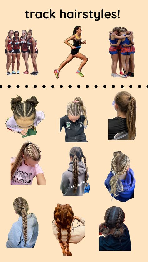 @urfavcurlyhairgirl37 track hairstyles! #track #hairstyles #running #trackhairstyles #fyp #preppy #slay #blowup Cross Country Hairstyles, Country Hairstyles, Cute Sporty Hairstyles, Running Hairstyles, Track Hairstyles, Softball Hairstyles, Sport Hair, Sporty Hairstyles, Volleyball Hairstyles