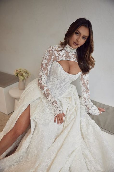 Katie Kugis’ wedding dress fitting with Mariana Hardwick — Lost In Love Photography Wedding Dress Fitting, Katie Kugis, Mariana Hardwick, Australian Bridal Designers, Lost In Love, Bridal Editorial, Traditional Bride, Sheer Skirt, Fitted Wedding Dress