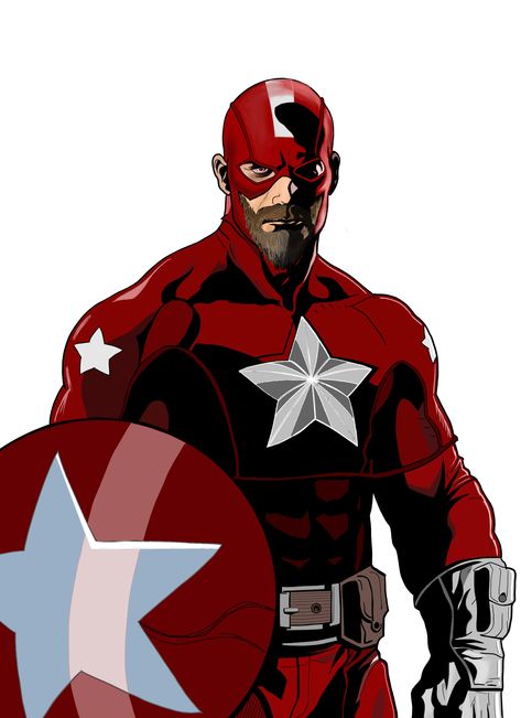 Red Guardian Marvel Comics, Red Guardian Marvel, Red Guardian, Deadpool Funny, David Harbour, Winter Guard, Comic Book Superheroes, Marvel Artwork, Marvel Comic Universe